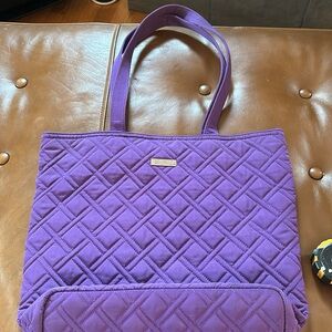 Medium Vera Bradley purple tote